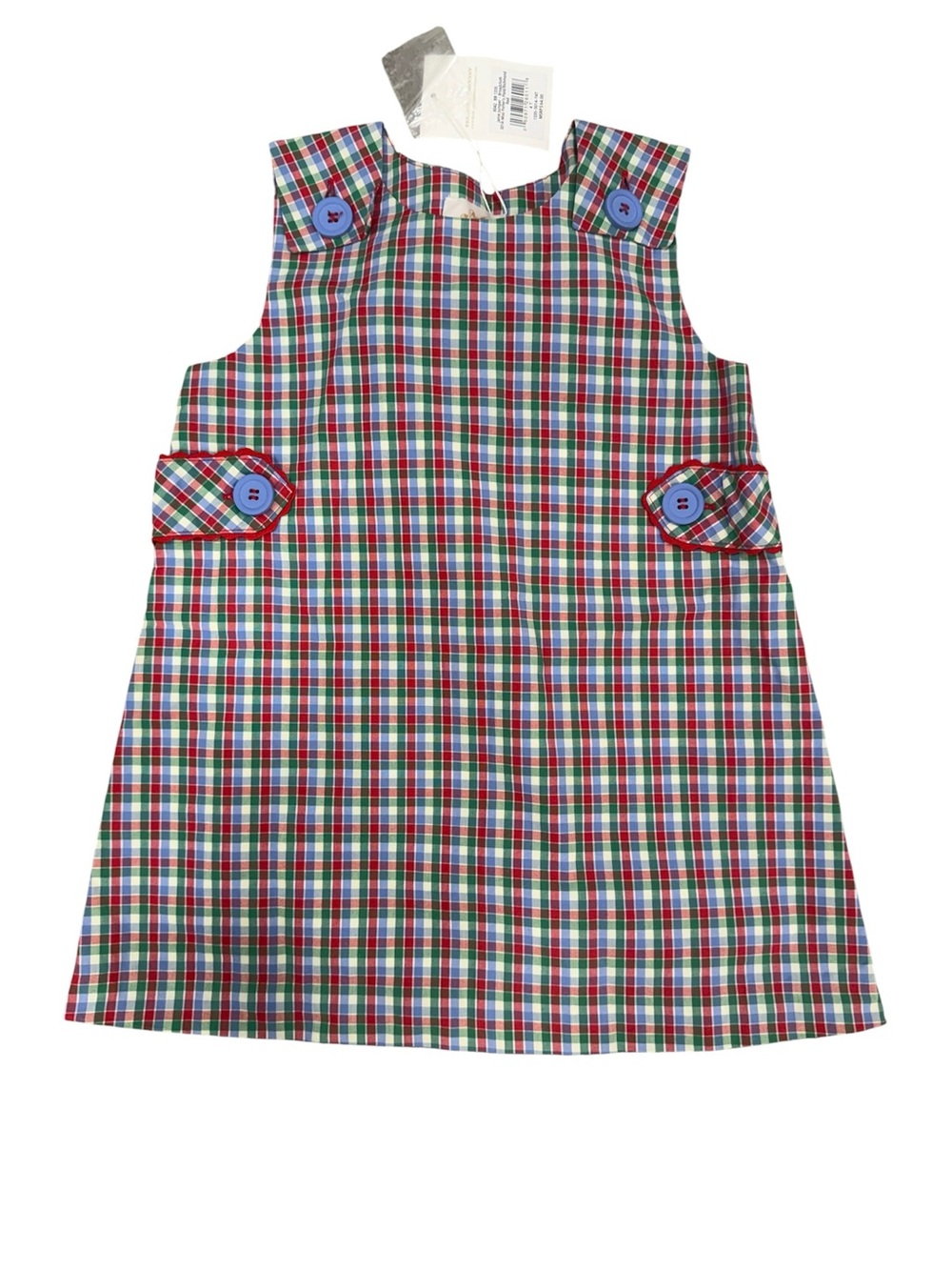 The Beaufort Bonnet Company Janie Plaid Jumper Dress